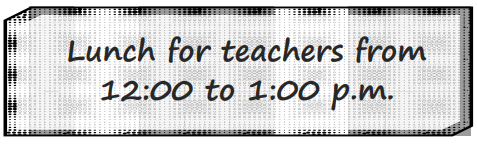Lunch for teachers notice