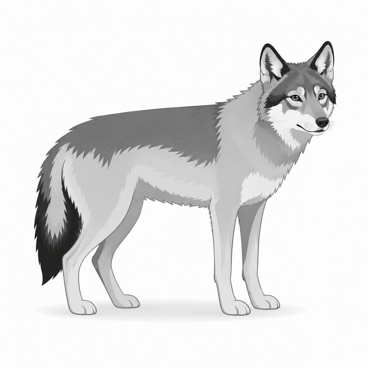 Ethiopian wolf visual