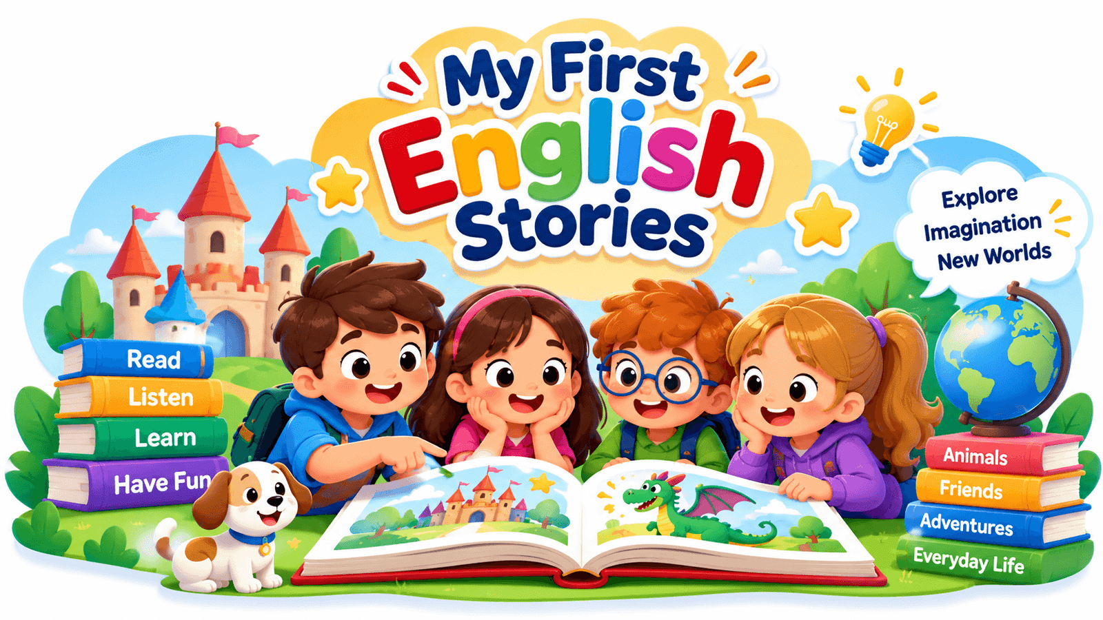 Second Grade English learning illustration