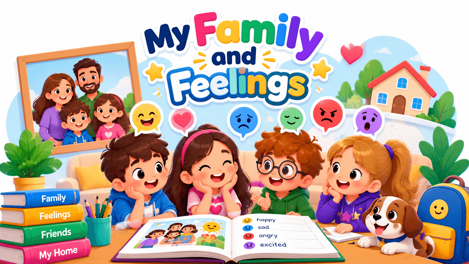 Third Grade English learning illustration
